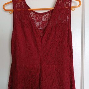 New Women Lace Maxi Dress Sleeveless